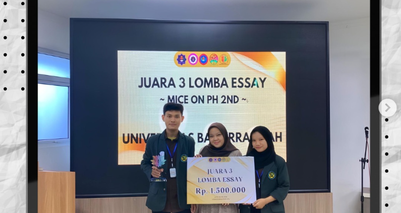 Mahasiswa Farmasi Klinis Raih Juara III di Lomba Essay Ilmiah Tingkat Nasional